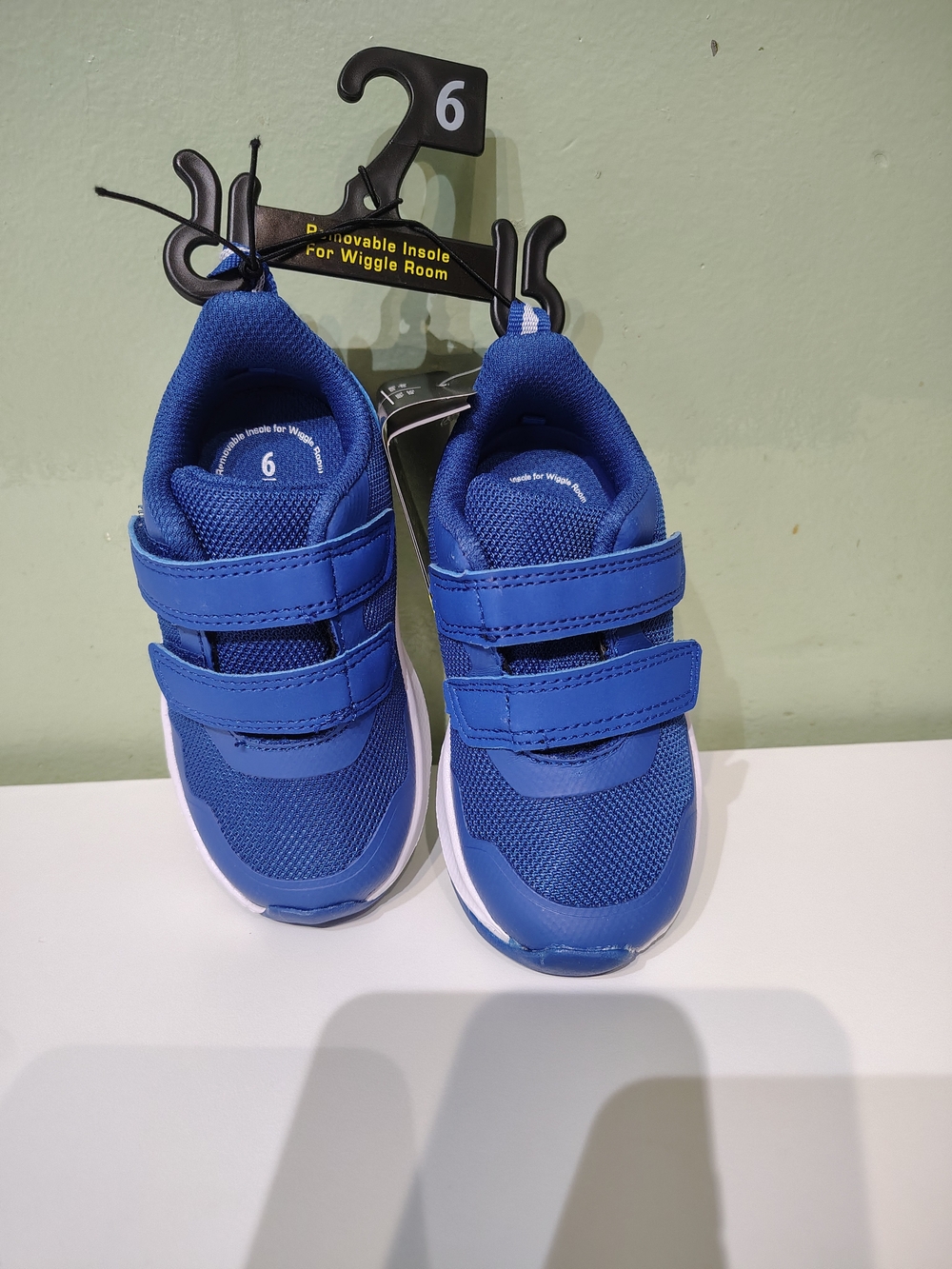 NWT Athletic Works Blue Toddler Boy Baby Sneakers Tennis Shoes Size 6